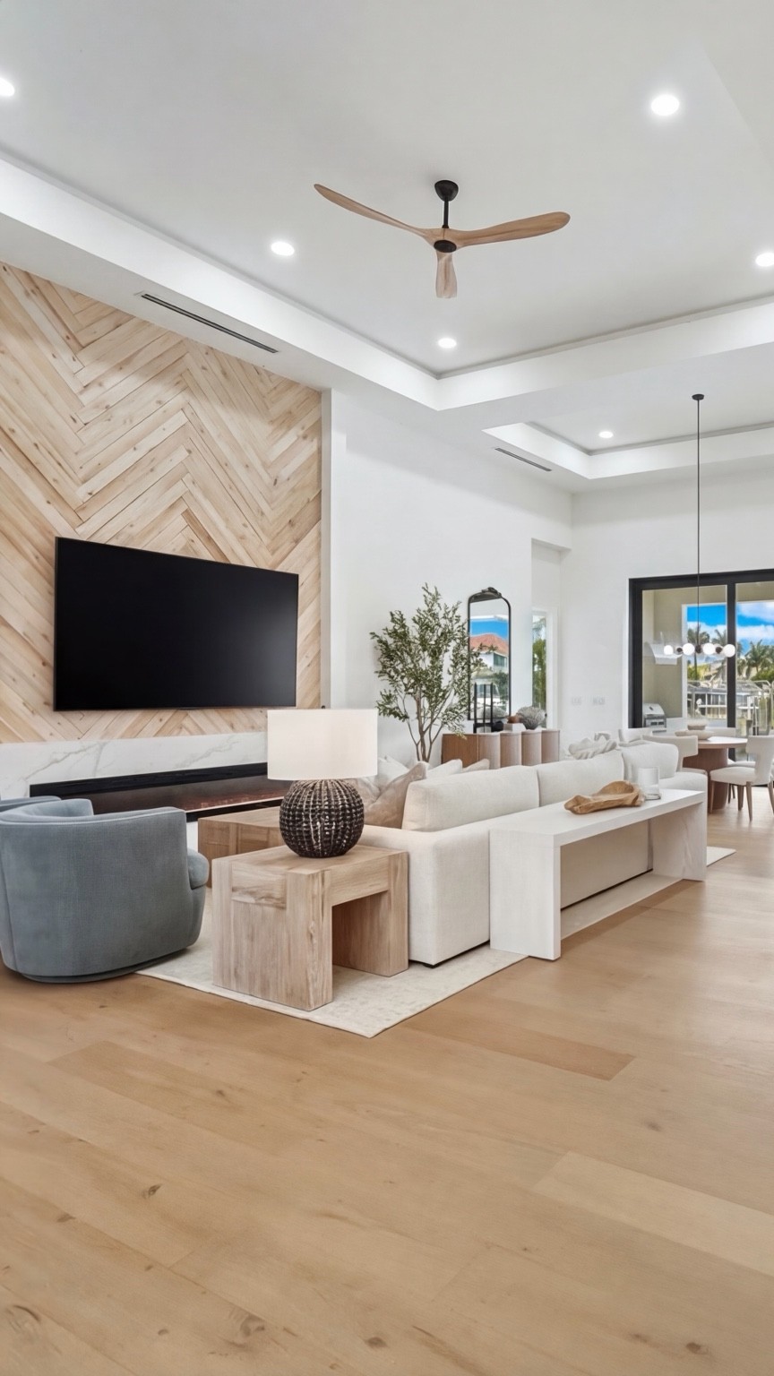 Soft bedroom paint in coastal green with white trim